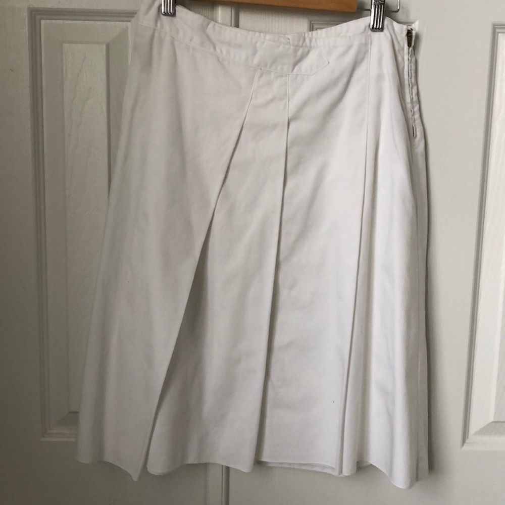 United Colors of Benetton Pleated White Skirt 42